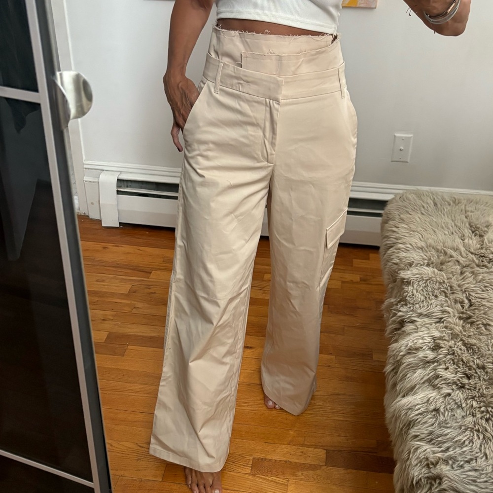 Zara high waisted Wide-Leg Pants XS